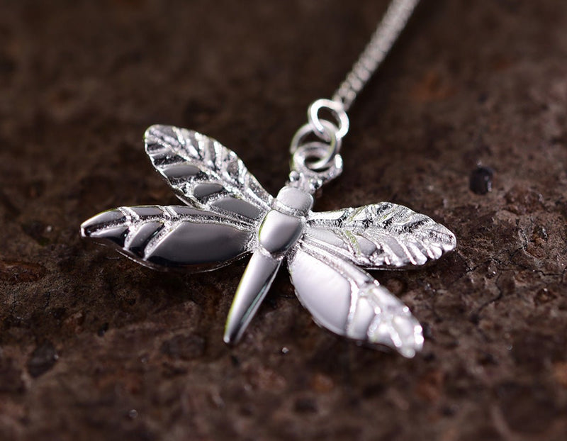 Dragonfly Leaves Necklace Necklace - FaunaFloral