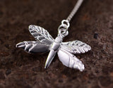 Dragonfly Leaves Necklace Necklace - FaunaFloral