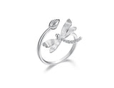 Dragonfly Lotus Bud Ring Ring - FaunaFloral