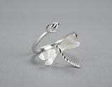 Dragonfly Lotus Bud Ring Ring - FaunaFloral