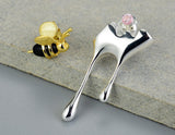 Dripping Honey & Bee Earring II Earring - FaunaFloral