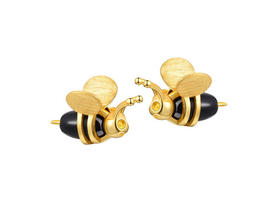 Dripping Honey & Bee Earring Earring - FaunaFloral