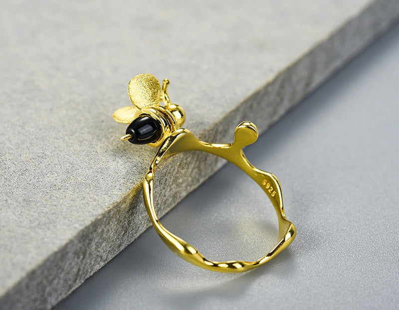 Dripping Honey & Bee Ring II Ring - FaunaFloral