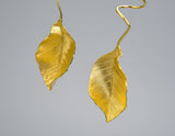 Elegant Autumn Leaf Earring Earring - FaunaFloral