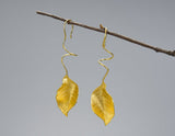 Elegant Autumn Leaf Earring Earring - FaunaFloral