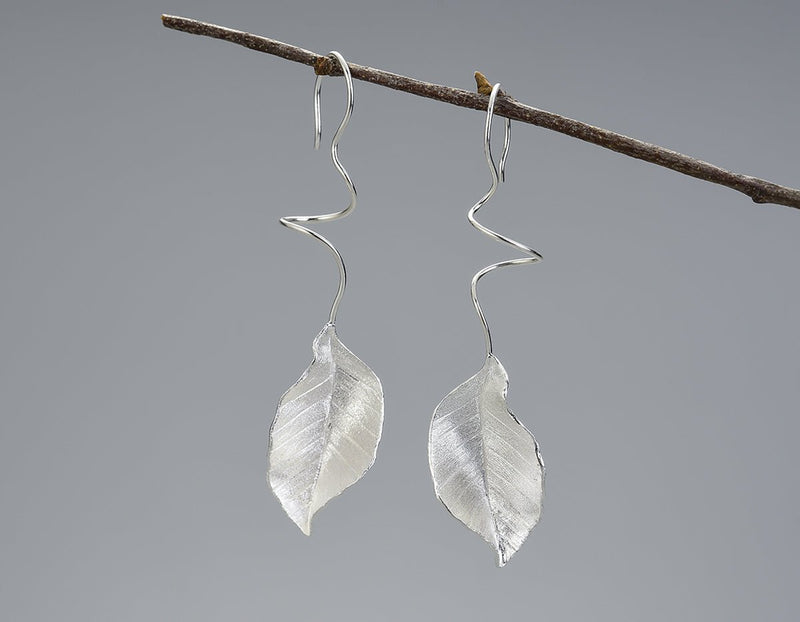 Elegant Autumn Leaf Earring Earring - FaunaFloral