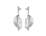 Elegant Autumn Leaf Stud Earring Earring - FaunaFloral