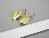 Elegant Autumn Leaf Stud Earring Earring - FaunaFloral