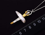 Elegant Ballerina Pendant Pendant - FaunaFloral