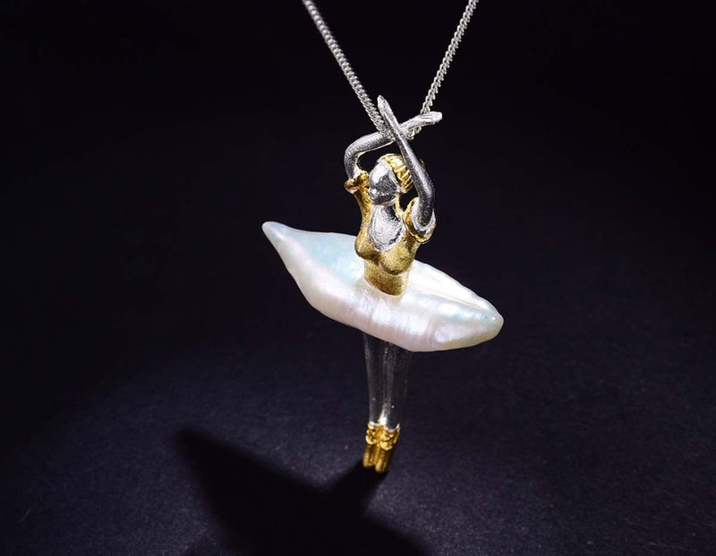 Elegant Ballerina Pendant Pendant - FaunaFloral