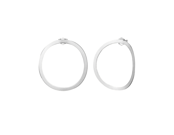 Minimalist Big Round Earring