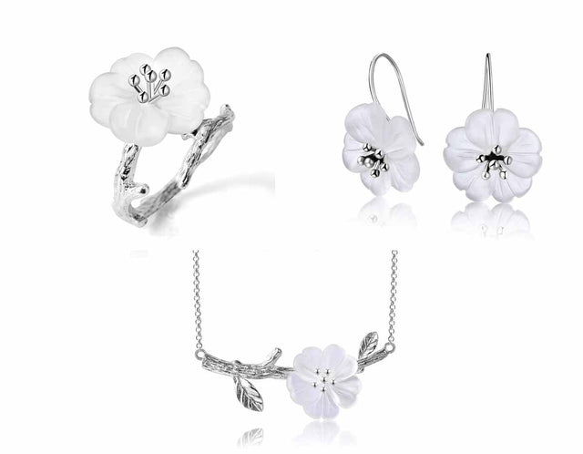 Flower in the Rain Jewelry Set Jewelry Set - FaunaFloral