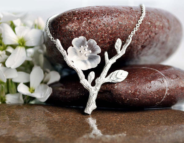 Flower in the Rain Necklace Necklace - FaunaFloral