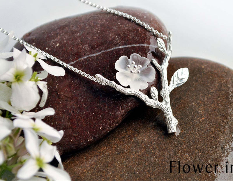 Flower in the Rain Necklace Necklace - FaunaFloral