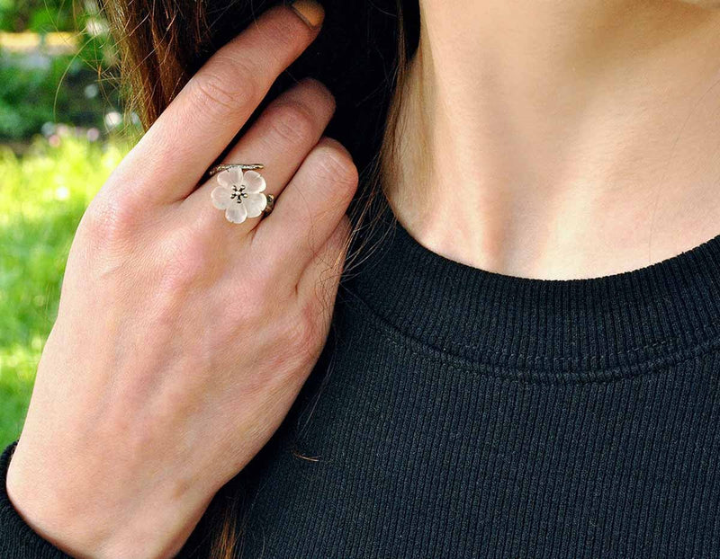 Flower In the Rain Ring Ring - FaunaFloral