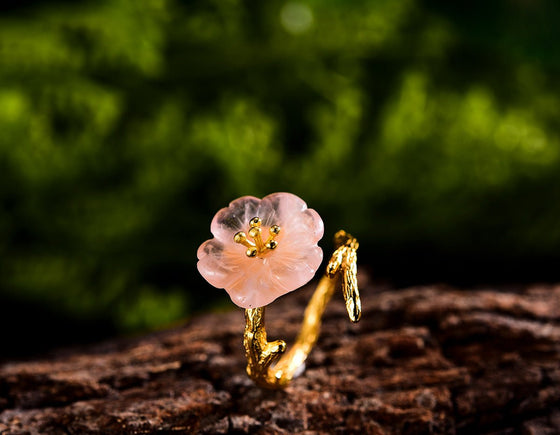 Flower In the Rain Ring Ring - FaunaFloral