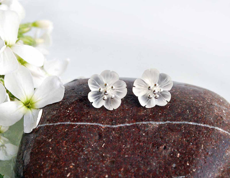 Flower in the Rain Stud Earring - FaunaFloral