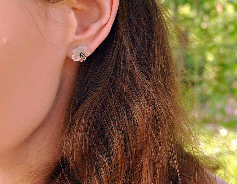 Flower in the Rain Stud Earring - FaunaFloral