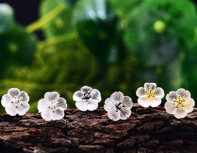 Flower in the Rain Stud Earring - FaunaFloral