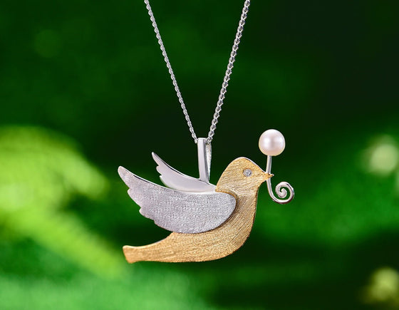 Flying Pigeon Pendant Pendant - FaunaFloral