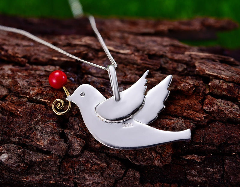 Flying Pigeon Pendant Pendant - FaunaFloral