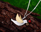 Flying Pigeon Pendant Pendant - FaunaFloral