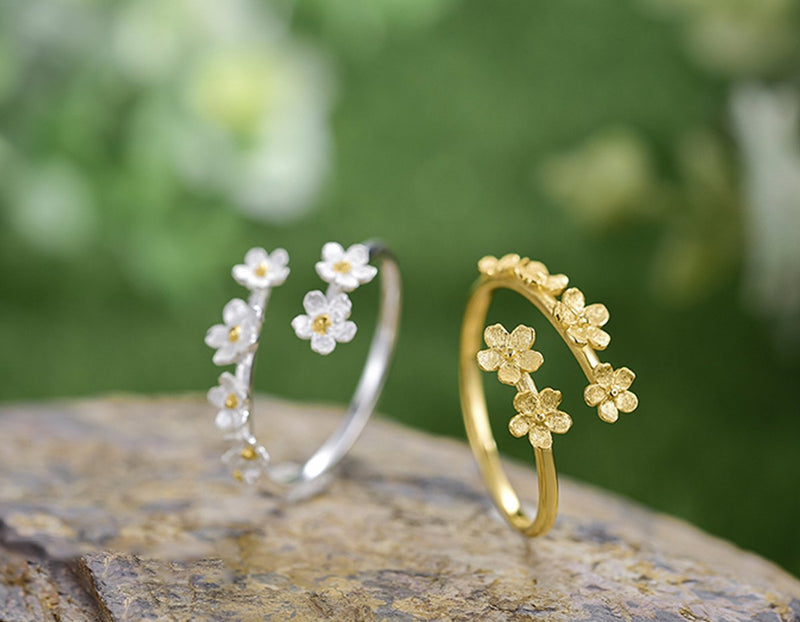 Forget - me - not Flower Ring Ring - FaunaFloral