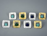 Freeform Square Stud Earring Earring - FaunaFloral