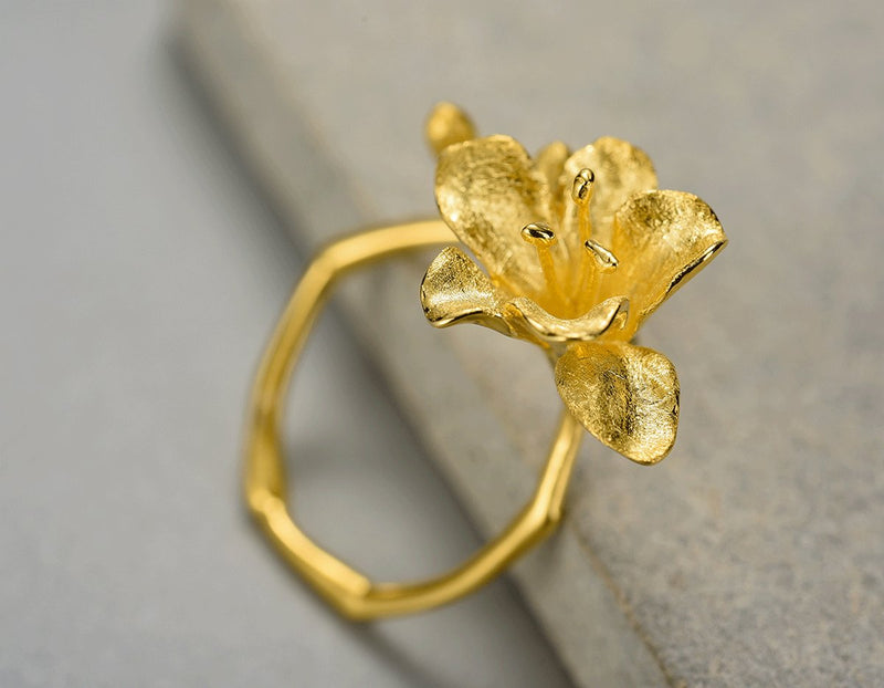 Freesia Flower Ring Ring - FaunaFloral