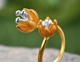 Fresh Blooming Flower Ring Ring - FaunaFloral