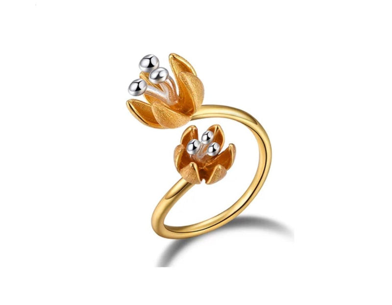 Fresh Blooming Flower Ring Ring - FaunaFloral