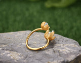 Fresh Blooming Flower Ring Ring - FaunaFloral