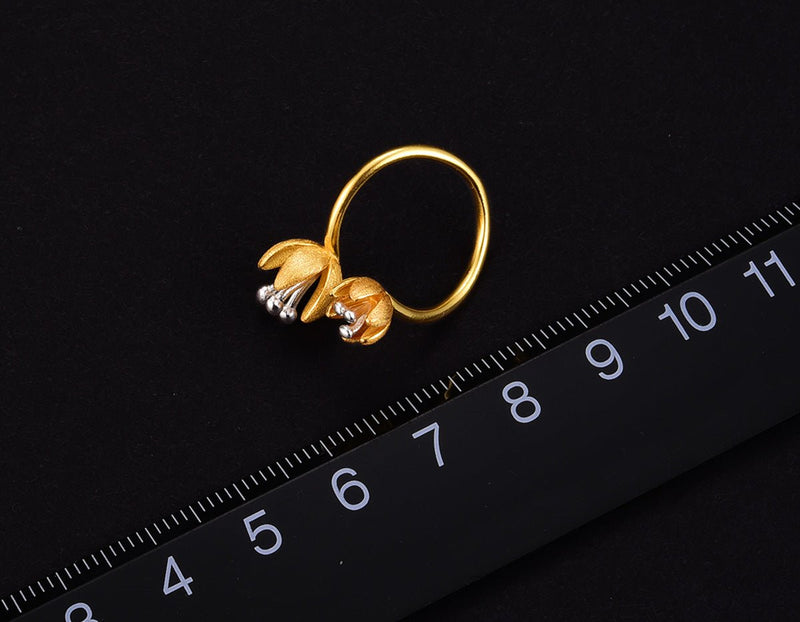 Fresh Blooming Flower Ring Ring - FaunaFloral