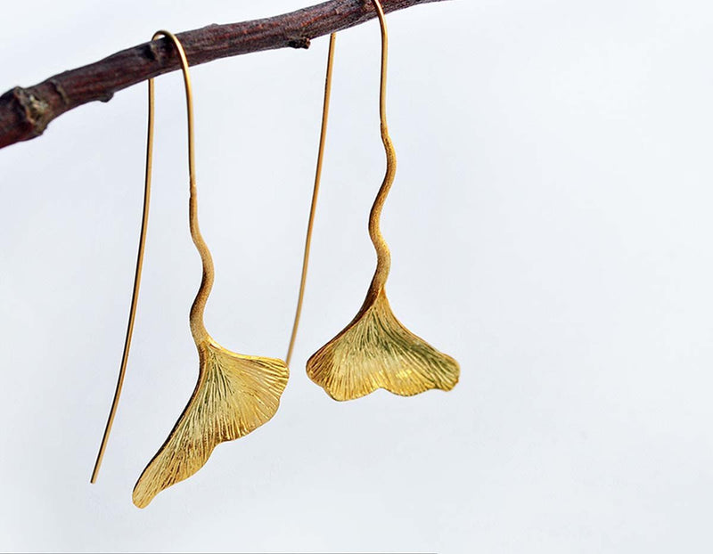 Gingko Leaf Earring Earring - FaunaFloral