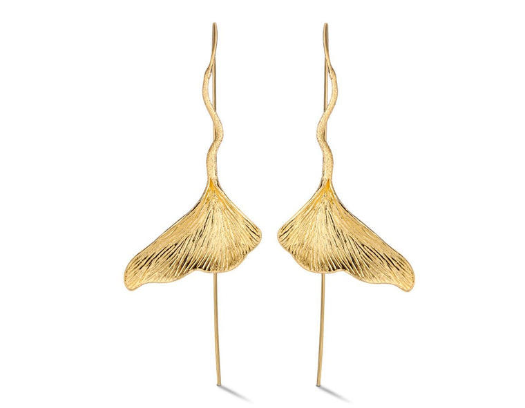 Gingko Leaf Earring Earring - FaunaFloral