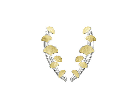 Gingko Leaves Stud Earrings Earring - FaunaFloral