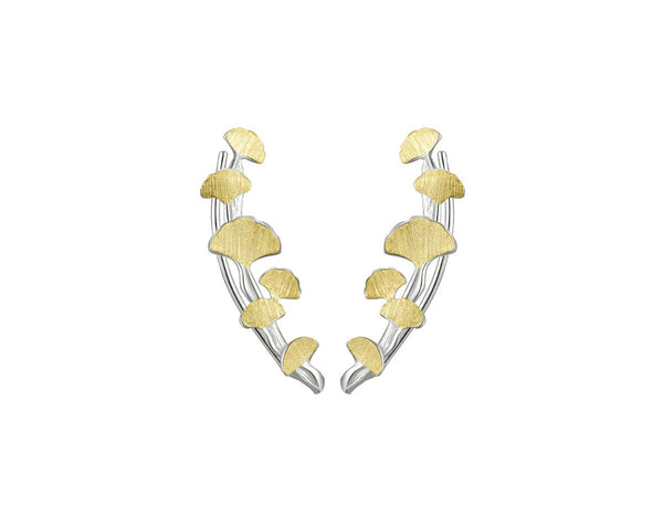 Gingko Leaves Stud Earrings Earring - FaunaFloral