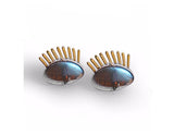 Golden Eyelashes Earring Earring - FaunaFloral