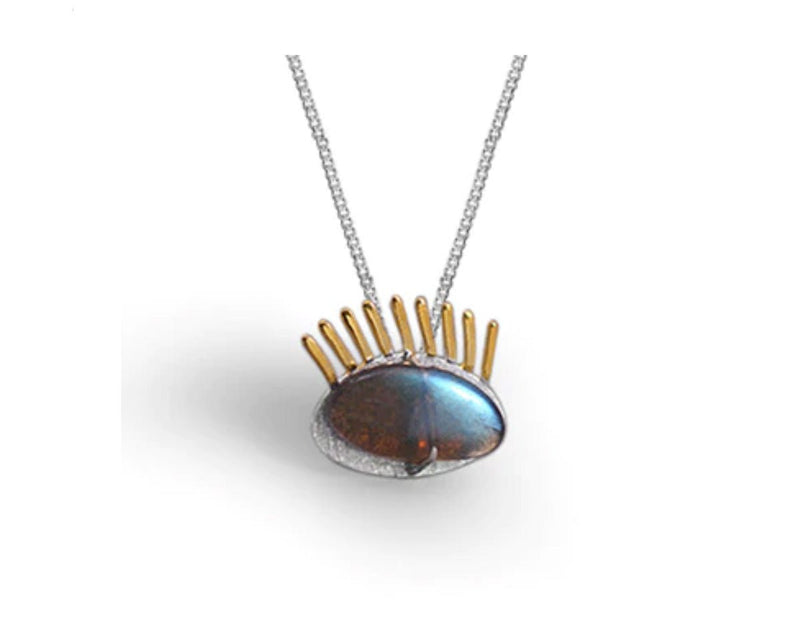 Golden Eyelashes Pendant Pendant - FaunaFloral