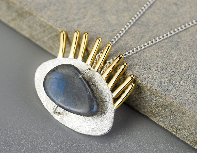 Golden Eyelashes Pendant Pendant - FaunaFloral