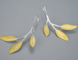 Golden Leaves Earring Earring - FaunaFloral