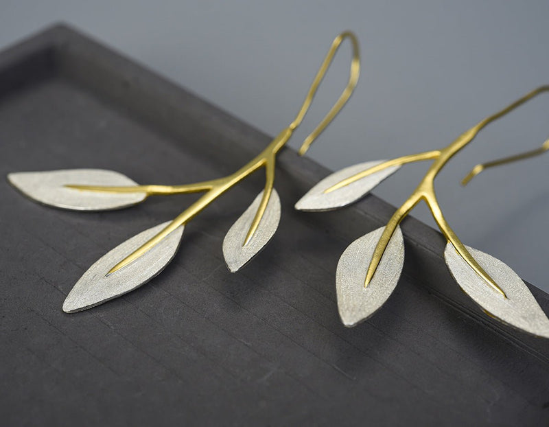 Golden Leaves Earring Earring - FaunaFloral