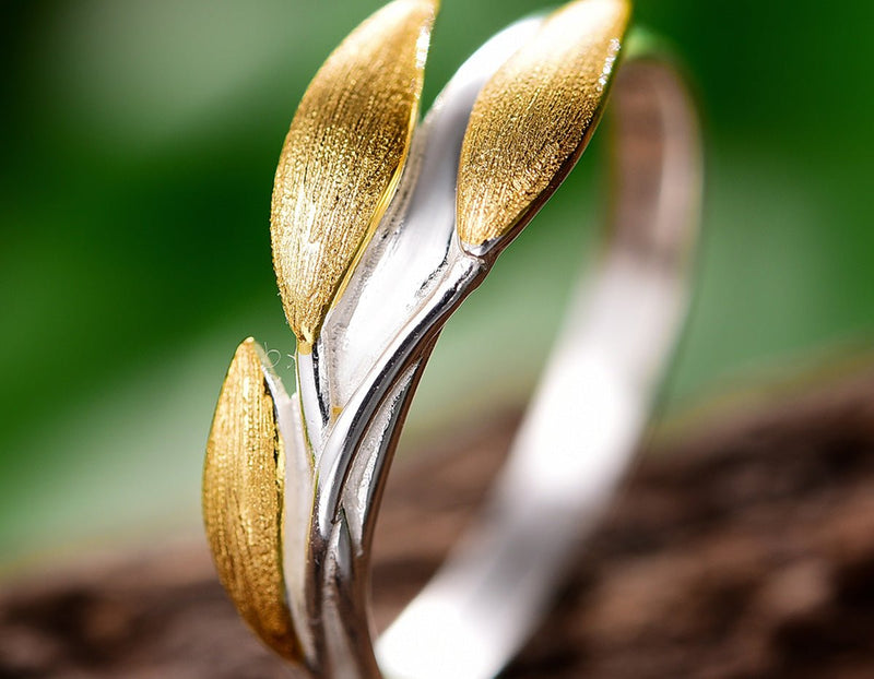 Golden Leaves Ring Ring - FaunaFloral