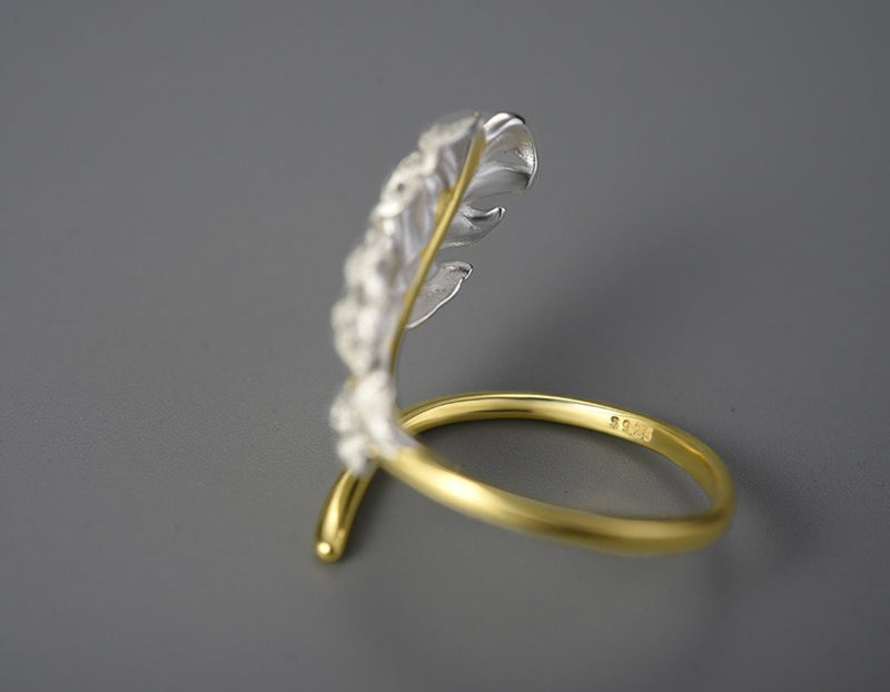 Goose Feather Ring Ring - FaunaFloral