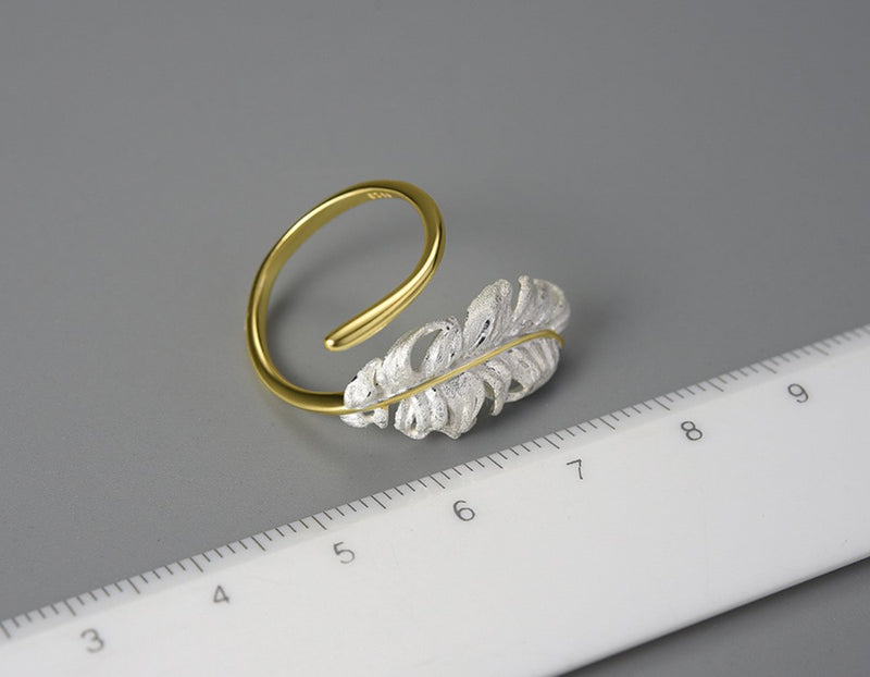 Goose Feather Ring Ring - FaunaFloral