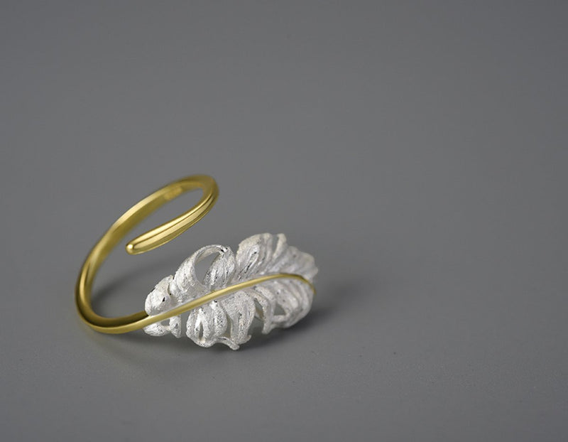 Goose Feather Ring Ring - FaunaFloral