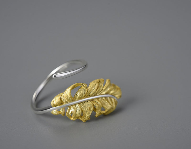 Goose Feather Ring Ring - FaunaFloral