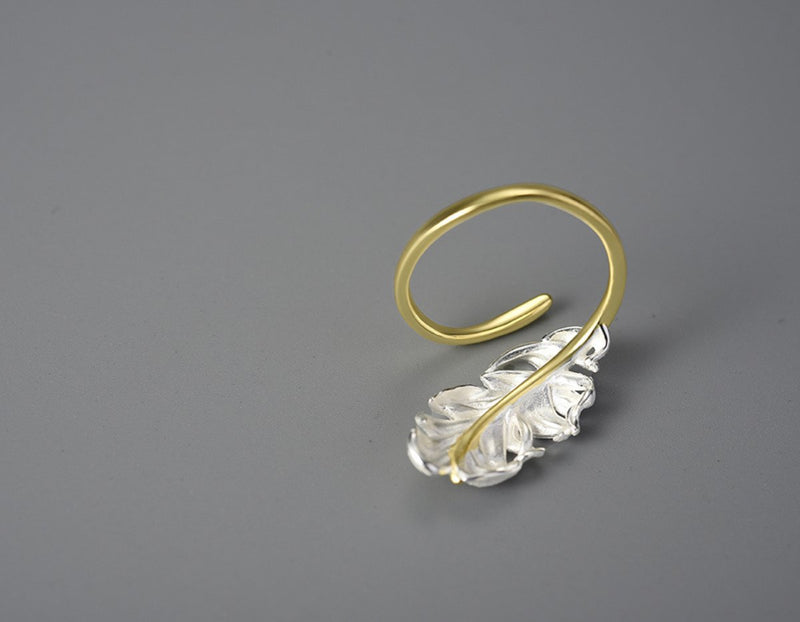 Goose Feather Ring Ring - FaunaFloral