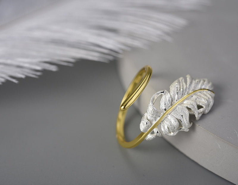 Goose Feather Ring Ring - FaunaFloral