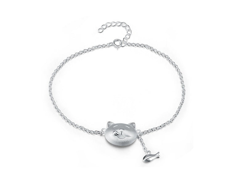 Greedy Cat and Fish Bracelet Bracelet - FaunaFloral